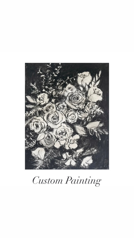 Fine art, floral painting, acrylic painting, botanical art, birth flower painting, flower painting. Medicine Hat artist, Canadian art, southern alberta artist, custom painting, heirloom art, keepsake art, commission, Ursula Maser artist.
