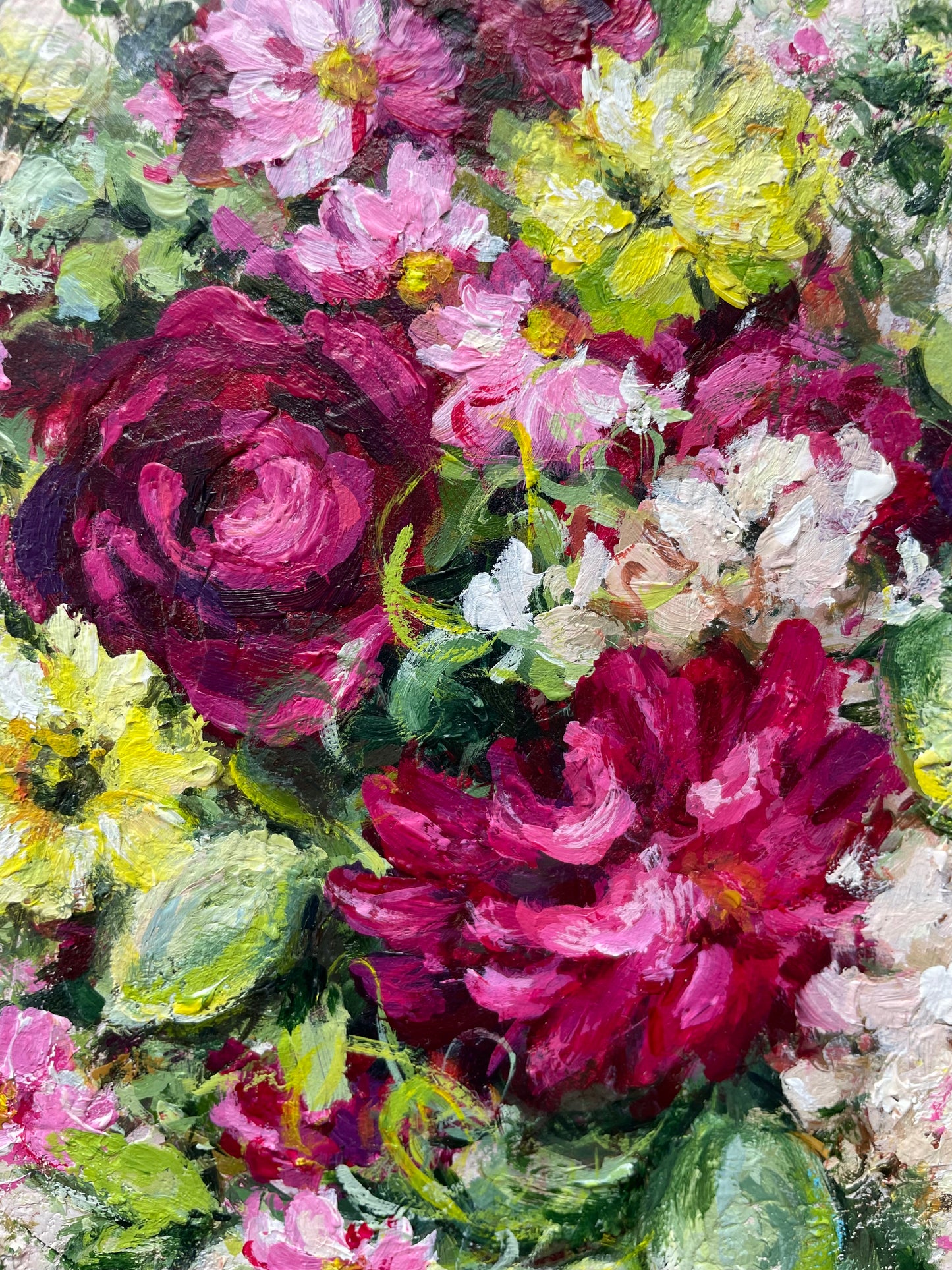 Magenta with a Touch of Lime ~ Oval Series