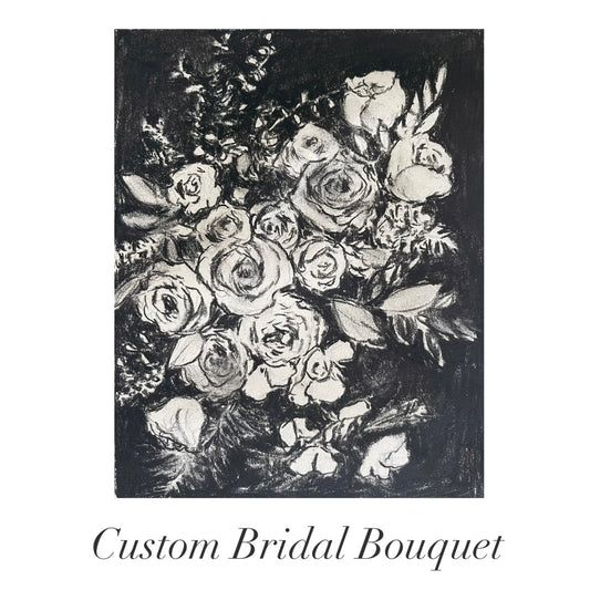 Bridal Bouquet Painting ~ for Brooklyn
