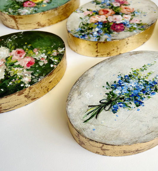 Larkspur Bouquet ~ Oval Series